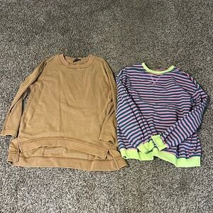 Bundle of lighter weight sweatshirts